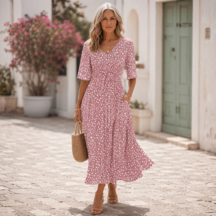 Juliette | Soft Flowing Midi Dress
