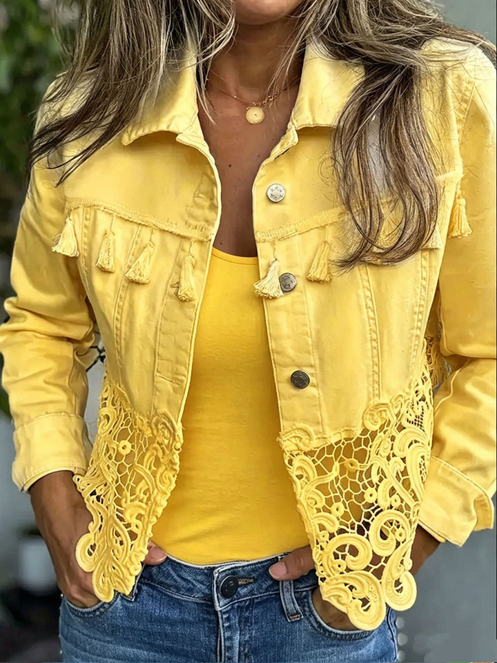 Kambria | Fringe &amp; Lace Jacket