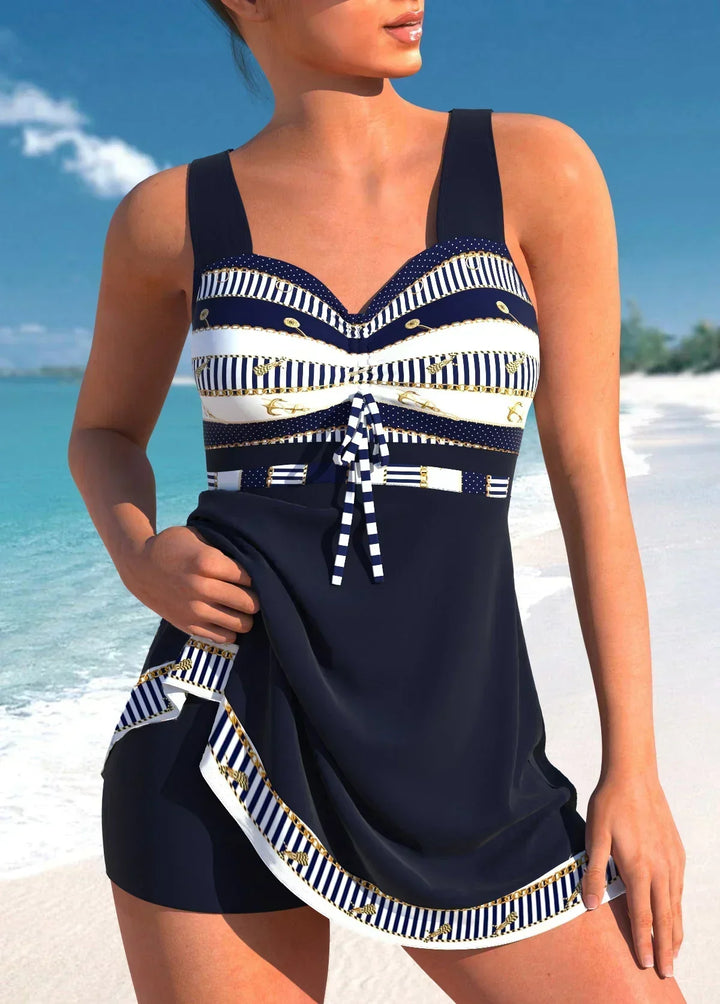 Veronica | Nautical One-Piece Swimsuit